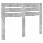 vidaXL Tête de lit Gris béton 140 cm Bois d'ingénierie