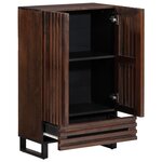 vidaXL Buffet marron 60x34x100 cm bois de manguier massif