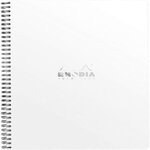 Cahier à Spirale (Reliure Intégrale) Notebook Blanc - A4+ - Ligné - 160 pages Détachables