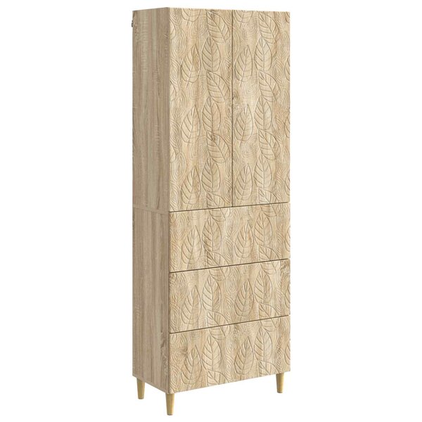 vidaXL Ensemble de Meubles 2 Pièces Chêne Sonoma 66 x 34 5 x 90 cm