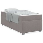 vidaXL Cadre de lit Taupe 80 x 200 cm tissu