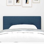 vidaXL Tête de lit LED bleue de 90 cm avec capitons en tissu
