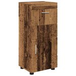 vidaXL Cabinet de salle de bain Bois ancien 37 x 31.5 x 82 cm
