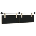 vidaXL Tête de lit suspendue Crème Tissu