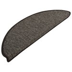 vidaXL Tapis d'escalier autocollants 15 Pièces 65x21x4 cm Anthracite