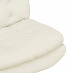 vidaXL Fauteuil relaxant pivotant Autre Crème 63 x 75 x 76 cm Velours