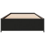 vidaXL Cadre de lit sans matelas noir 90x200 cm