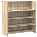 vidaXL Bureau réception chêne sonoma 200x50x103 5 cm bois d'ingénierie