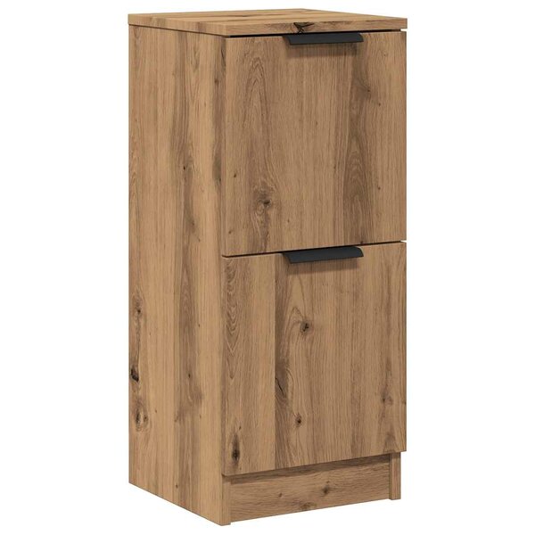 vidaXL Buffet chêne artisanal 30x30x70 cm bois d'ingénierie