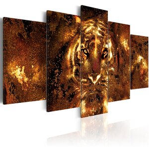 Tableau - golden tiger l x h en cm 200x100