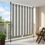 vidaXL Store Roulant Extérieur Anthracite et blanc 200 x 270 cm