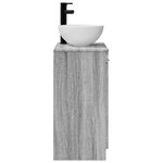 vidaXL Meuble de salle de bain avec évier Sonoma gris 54 x 35 x 83 cm