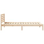vidaXL Cadre de lit Marron 100 x 220 cm Bois massif en pin