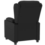 vidaXL Fauteuil inclinable électrique Noir Similicuir