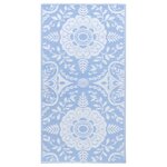 vidaXL Tapis d'extérieur Bleu azuré 160x230 cm PP
