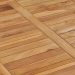 vidaXL Table à dîner de jardin 80x80x80 cm Bois de teck solide