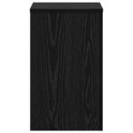 vidaXL Support de Plante 2 Pièces Chêne noir 30 x 30 x 50 cm