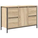 vidaXL Meuble sous-vasque avec tiroirs chêne sonoma 90x34 5x60 cm