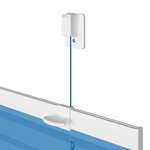 vidaXL Store plissé bleu 65x200 cm largeur du tissu 64 4 cm polyester