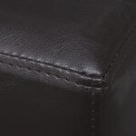 Banc banquette 139 5 cm synthétique marron foncé 02_0010910