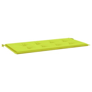 vidaXL Coussin de banc de jardin vert brillant 100x50x3cm tissu oxford