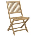 vidaXL Ensemble à manger de jardin 7 Pièces Bois d'acacia solide