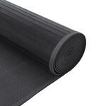 vidaXL Tapis carré gris 100x100 cm bambou