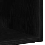 vidaXL Boîtes de rangement LP chêne noir 71x34x36 cm bois ingénierie