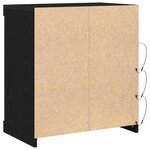 vidaXL Buffet Chêne noir 60.5 x 37 x 67 cm Bois d'ingénierie