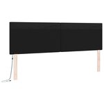 vidaXL Tête de lit LED Noir 180 cm Cuir synthétique