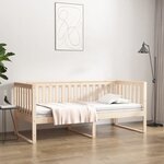 vidaXL Lit de jour sans matelas 90x190 cm bois de pin massif
