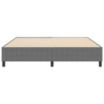 Lit Box Spring vidaXL Gris clair Super King en tissu en velours côtelé