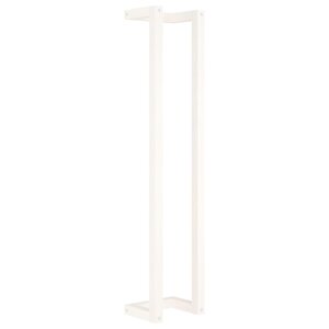 vidaXL Porte-serviette Blanc 23x18x110 cm Bois de pin massif