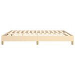 vidaXL Cadre de lit crème 180x200 cm tissu