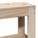 vidaXL Tête de lit avec étagères 90 cm bois massif de pin