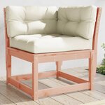 vidaXL Canapé d'angle de jardin avec coussins bois massif douglas