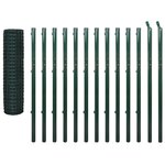 vidaXL Clôture Euro Acier 25 x 1 7 m Vert