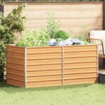 vidaXL Jardinière surélevée Marron Clair 160 x 80 x 77 cm