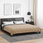 vidaXL Duvet complet toute l'année Anthracite et Taupe 200 x 200 cm