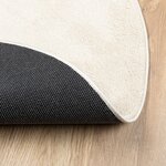 vidaXL Tapis OVIEDO à poils courts beige Ø 80 cm