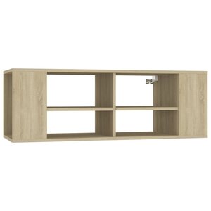 vidaXL Meuble TV mural Chêne sonoma 102x35x35 cm Bois d’ingénierie