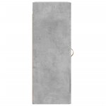 vidaXL Armoire murale gris béton 34 5x34x90 cm bois d'ingénierie