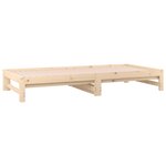 vidaXL Lit coulissant sans matelas 2x(90x190) cm