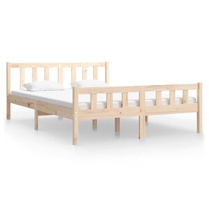 vidaXL Cadre de lit sans matelas bois massif