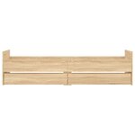 vidaXL Cadre de lit sans matelas chêne sonoma 75x190 cm