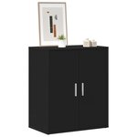vidaXL Armoire à chaussures Noir 60x35x70 cm Bois d’ingénierie