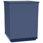 vidaXL Jardinières 2 Pièces bleu gris 30x30x37 cm polypropylène