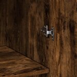 vidaXL Buffet haut chêne fumé 70x42 5x185 cm bois d'ingénierie