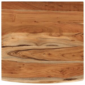 vidaXL Étagère murale 40x40x2 5cm carré massif acacia bordure assortie