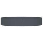vidaXL Pots de jardin 5 Pièces Anthracite 120 x 120 x 20 cm Acier